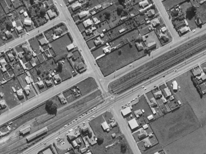 2a Kirk Road from the air, 1970-1974