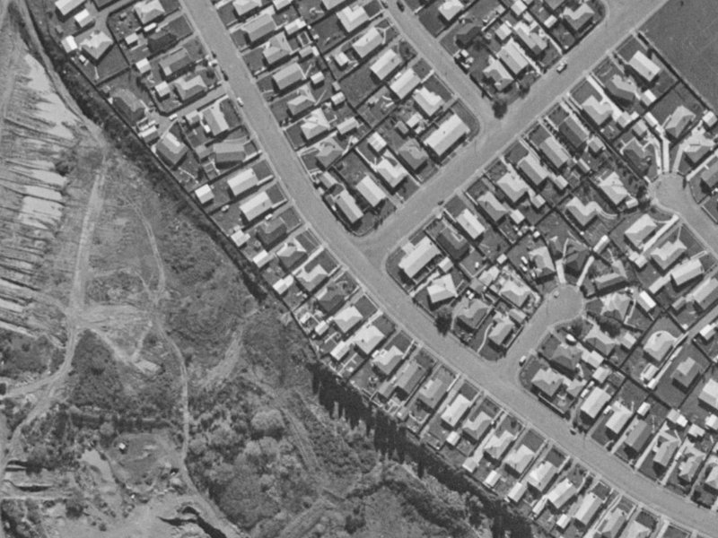 51 Boston Avenue from the air, 1970-1974