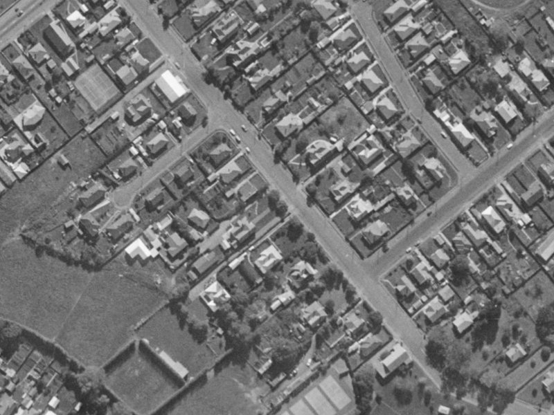 93A Domain Terrace from the air, 1970-1974