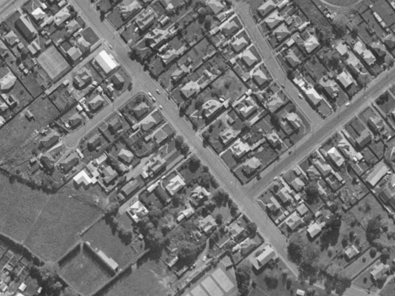 92B Domain Terrace from the air, 1970-1974