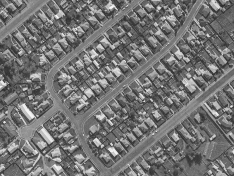 9 Bewdley Street from the air, 1970-1974