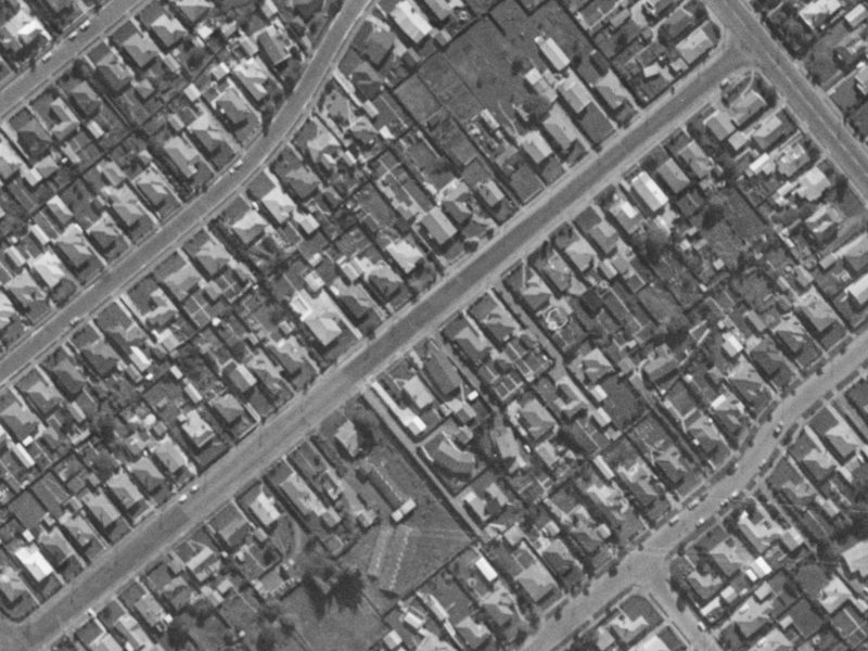 104 Cobham Street from the air, 1970-1974