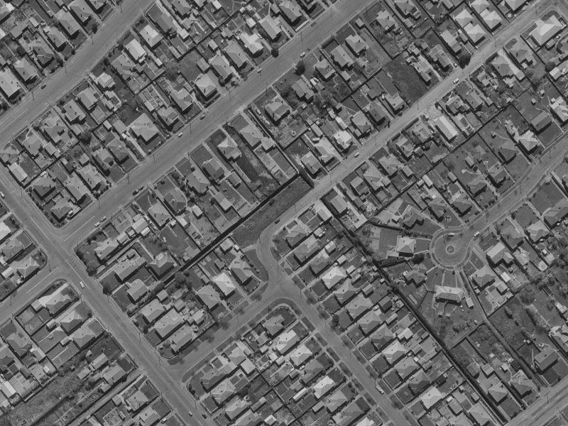 30 Meadowville Avenue from the air, 1970-1974