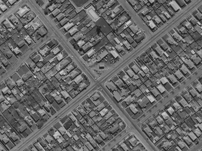 115 Milton Street from the air, 1970-1974