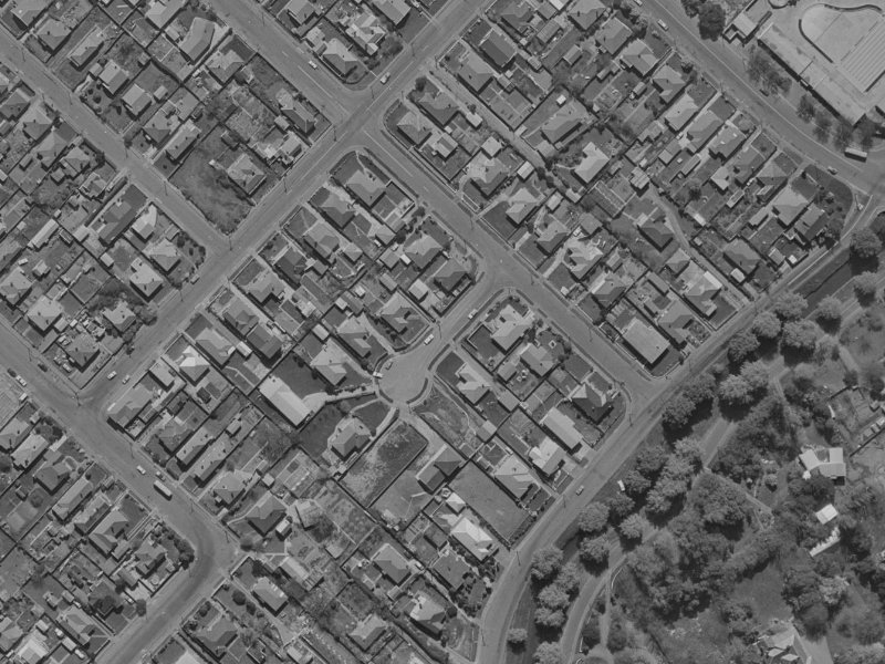 Gilbert Place from the air, 1970-1974