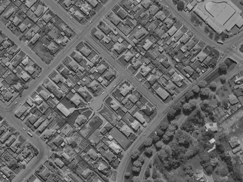 78 Hume Street from the air, 1970-1974
