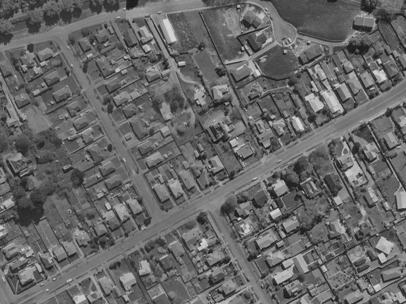 115 St Martins Road from the air, 1970-1974