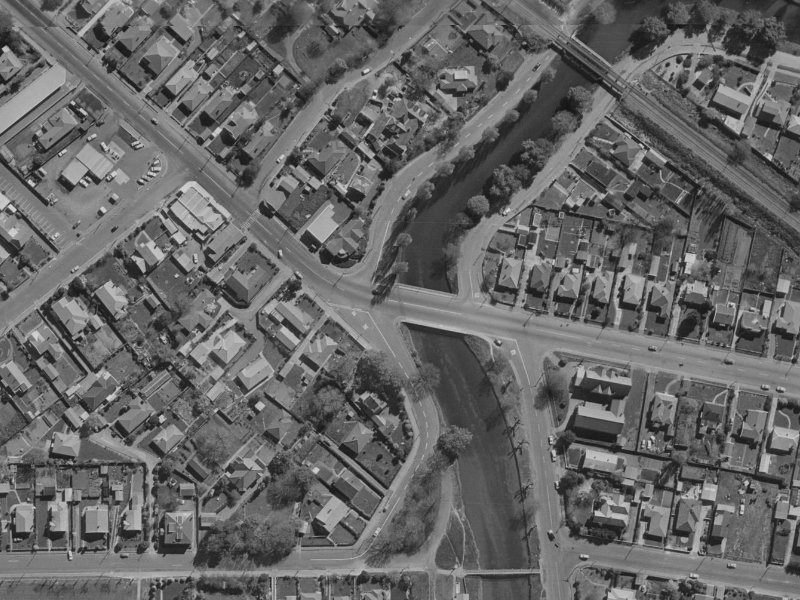 153 Opawa Road from the air, 1970-1974