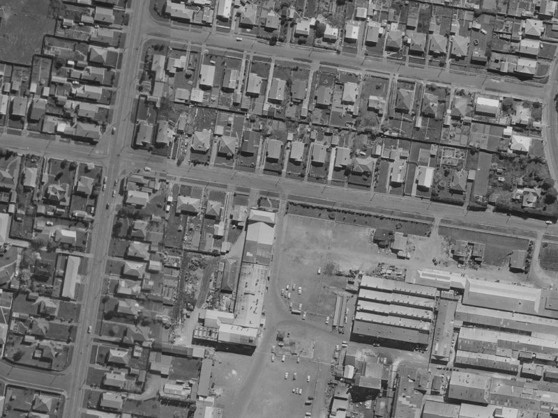 96 Marshall Street from the air, 1970-1974