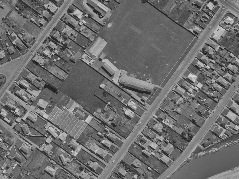 12 Gould Crescent from the air, 1970-1974