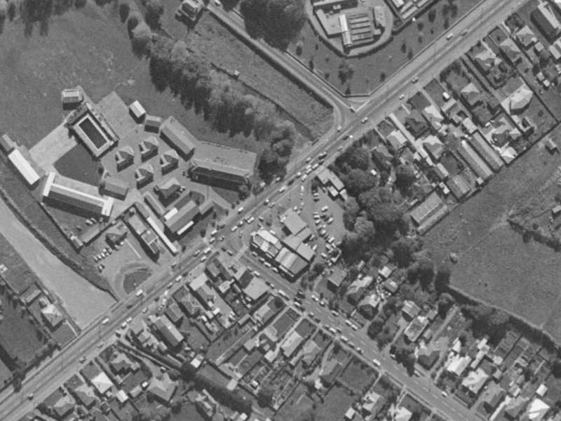 7 Halswell Road from the air, 1970-1974