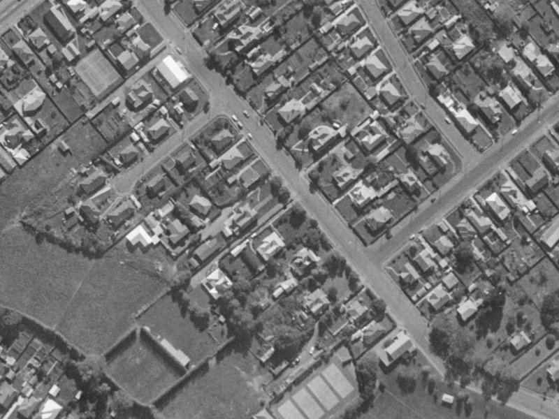 89 Domain Terrace from the air, 1970-1974