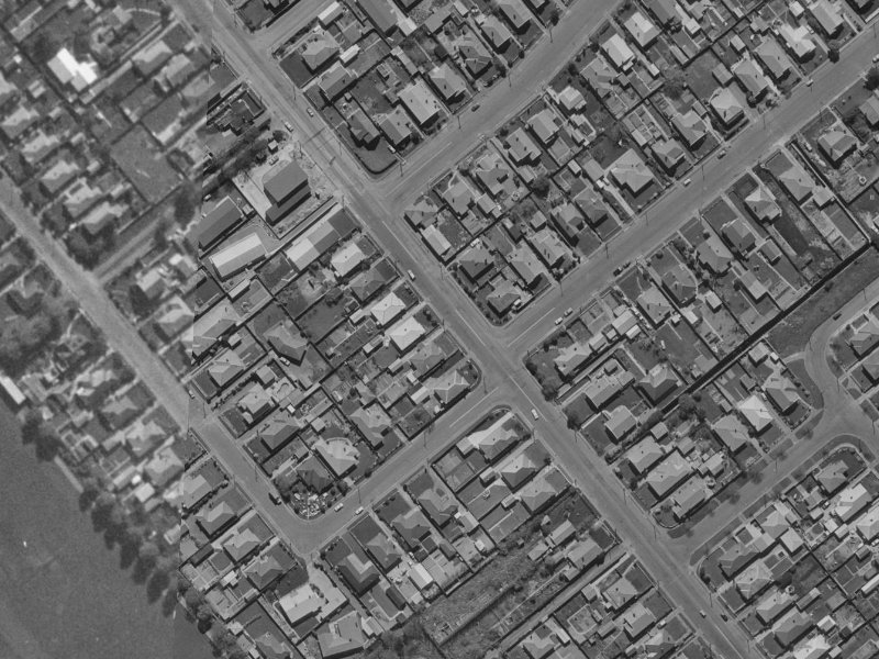 57 Simeon Street from the air, 1970-1974