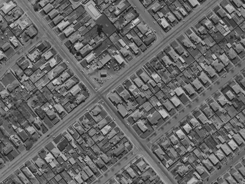 112 Milton Street from the air, 1970-1974