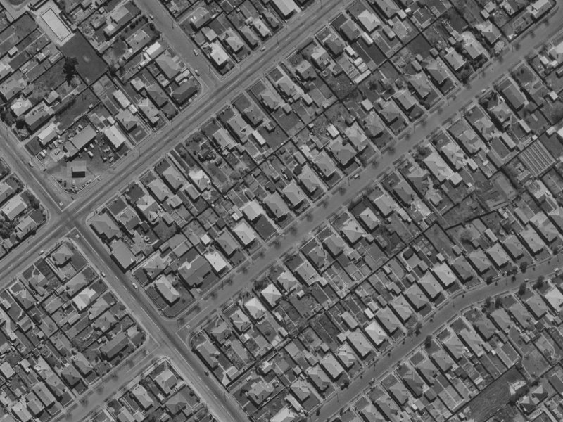 105 Roker Street from the air, 1970-1974