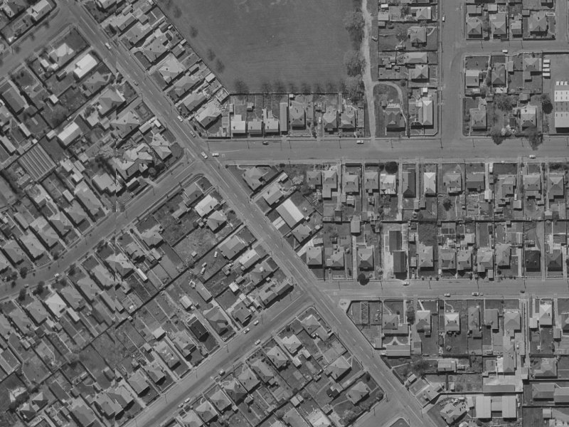 82B Strickland Street from the air, 1970-1974