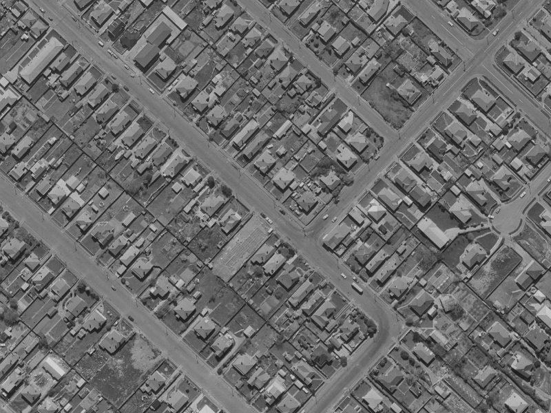 167A Huxley Street from the air, 1970-1974