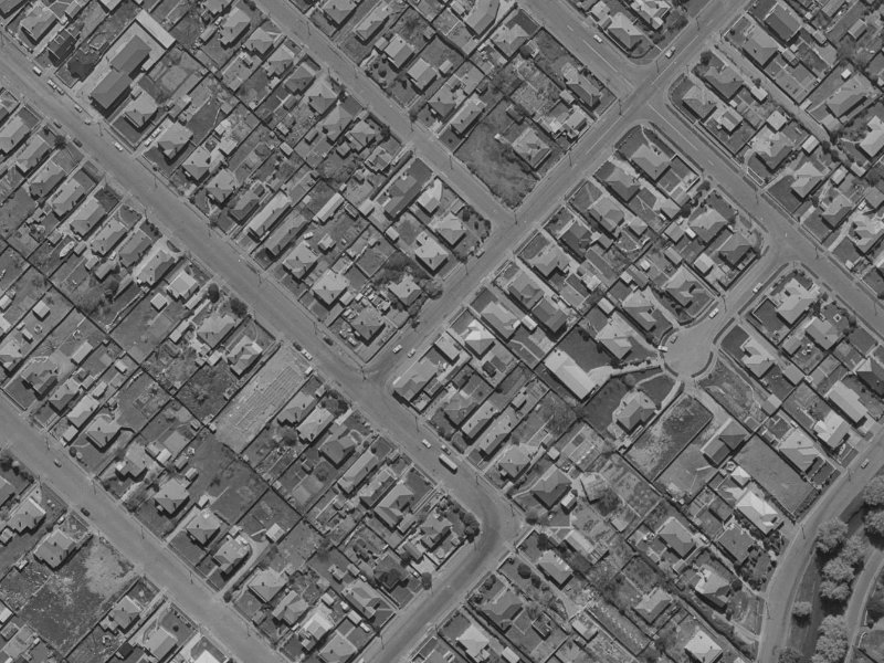 8 Rogers Street from the air, 1970-1974