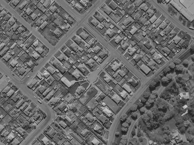 3 Gilbert Place from the air, 1970-1974