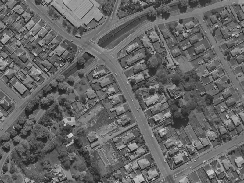 185 Wilsons Rd South from the air, 1970-1974