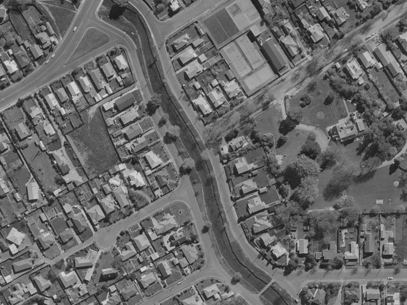 158 Fifield Terrace from the air, 1970-1974