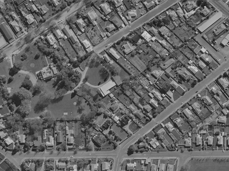 97 Hawford Road from the air, 1970-1974