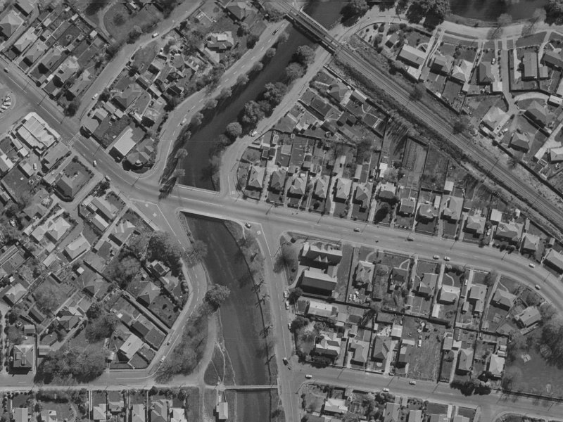 153 Opawa Road from the air, 1970-1974