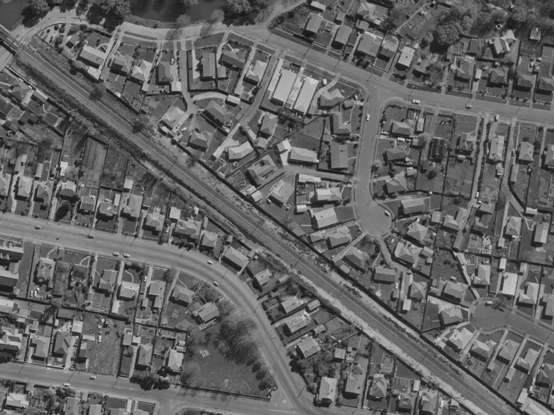 10 Haig Place from the air, 1970-1974