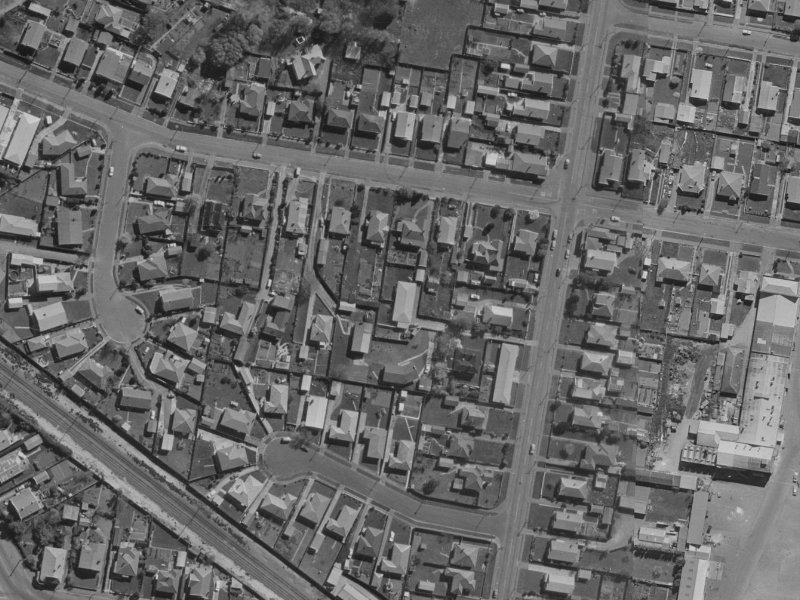 110A Radley Street from the air, 1970-1974