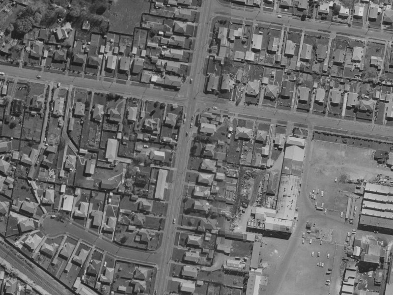 111 Radley Street from the air, 1970-1974