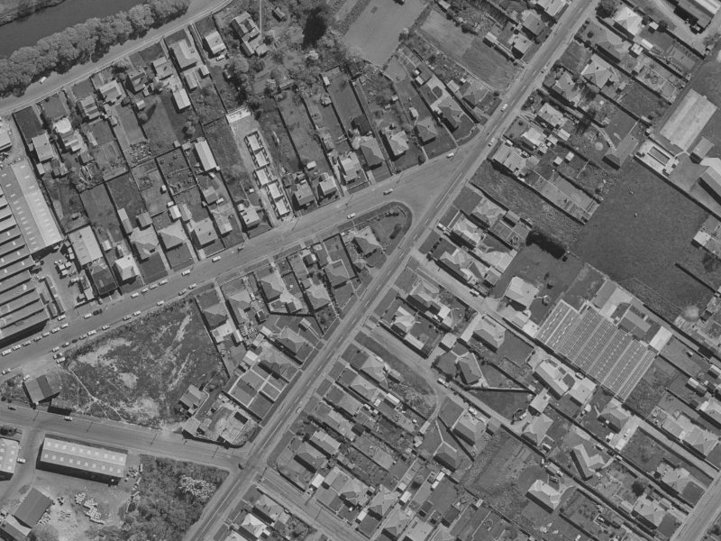 46 Rutherford Street from the air, 1970-1974