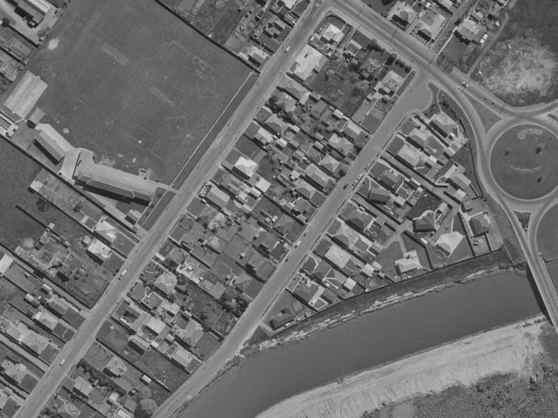 Gould Crescent from the air, 1970-1974