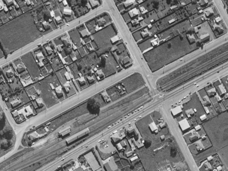 4D Railway Terrace from the air, 1970-1974