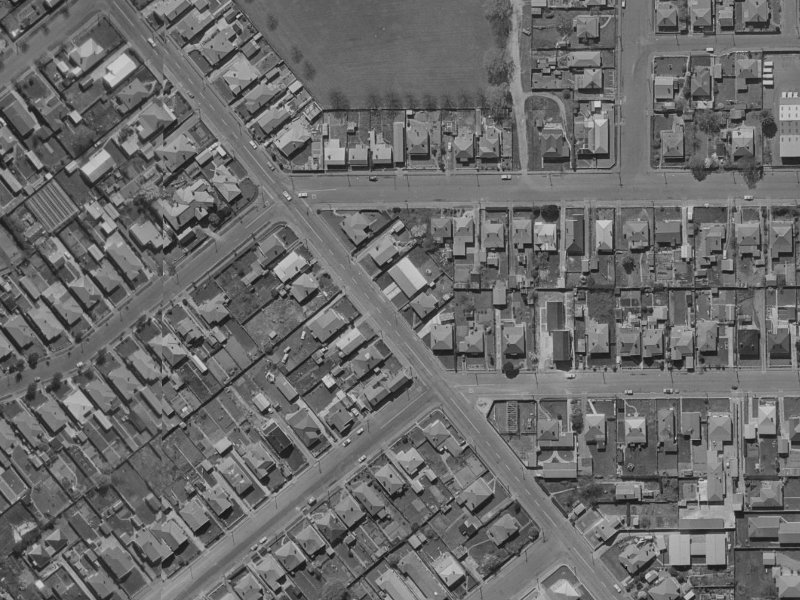 82 Strickland Street from the air, 1970-1974