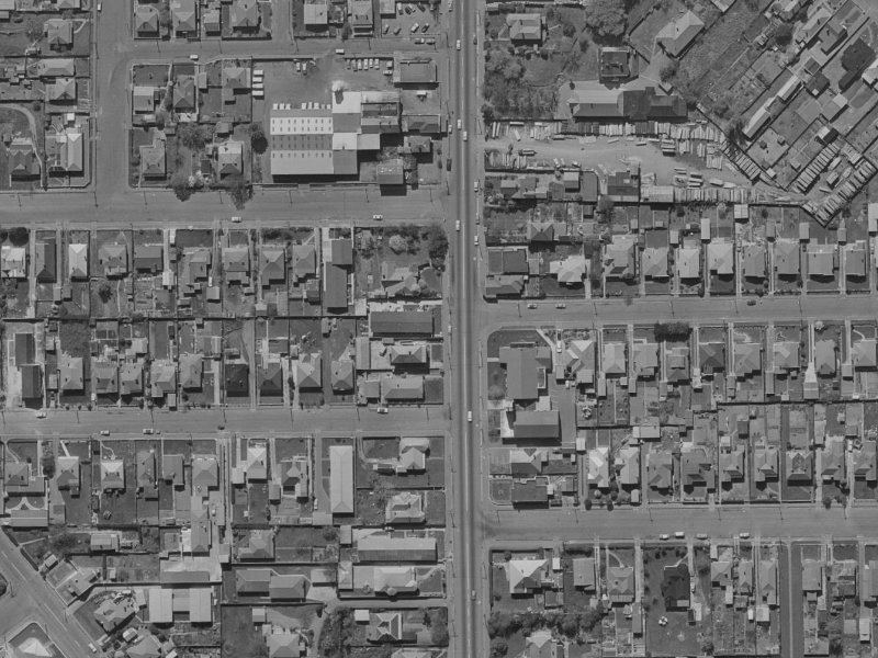 207 Colombo Street from the air, 1970-1974