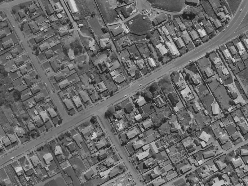 102 Saint Martins Road from the air, 1970-1974