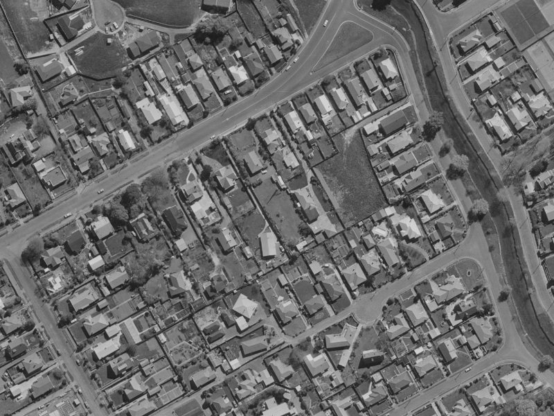 118A Saint Martins Road from the air, 1970-1974