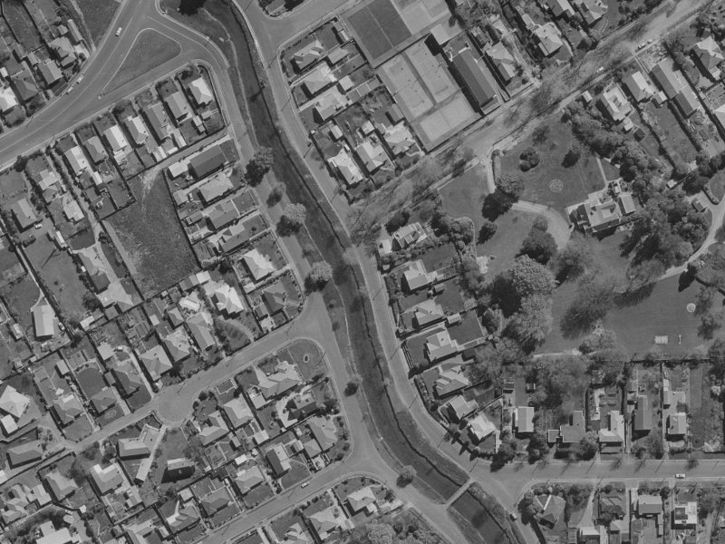 171 Fifield Terrace from the air, 1970-1974