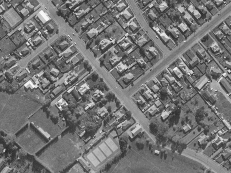 88 Domain Terrace from the air, 1970-1974