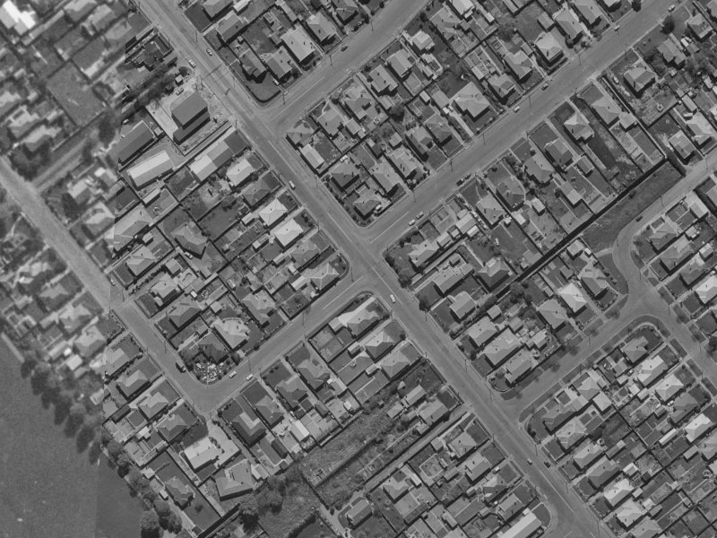 53 Simeon Street from the air, 1970-1974