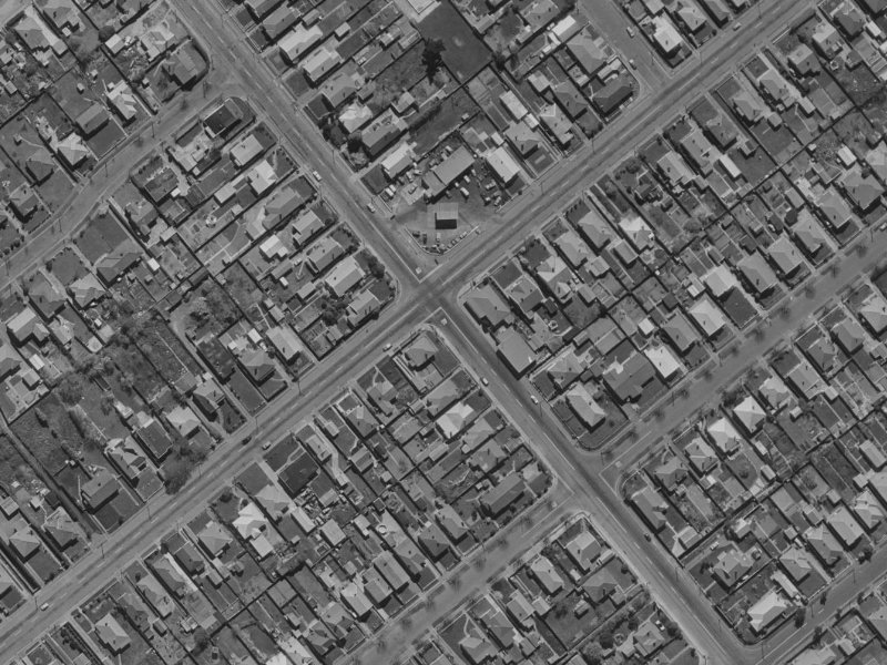 164 Selwyn Street from the air, 1970-1974