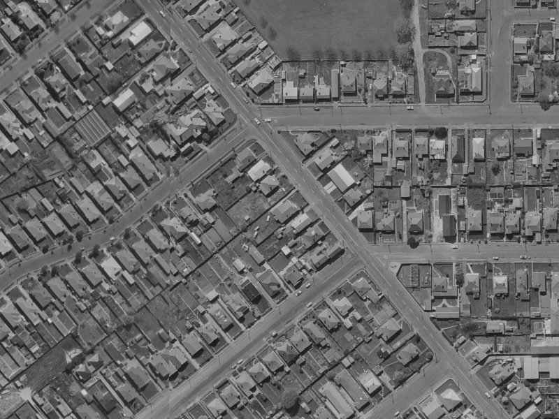 Strickland Street from the air, 1970-1974