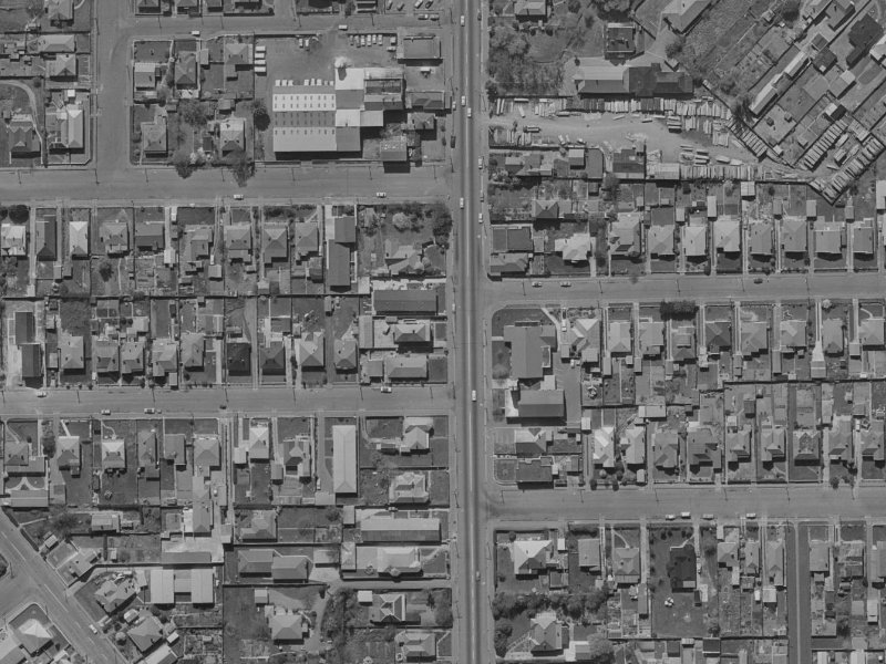 205 Colombo Street from the air, 1970-1974