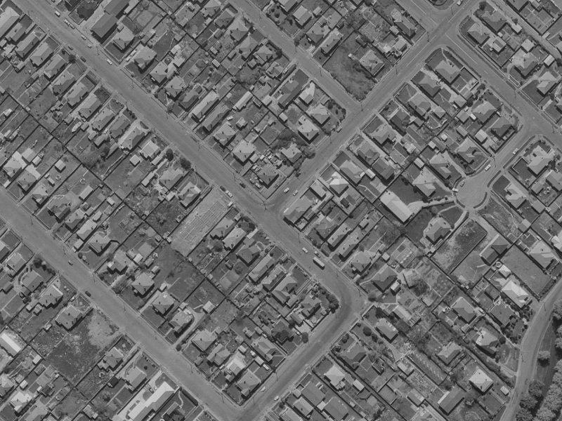 171 Huxley Street from the air, 1970-1974
