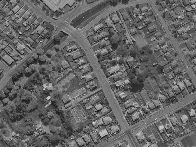 179-183 Wilsons Road from the air, 1970-1974