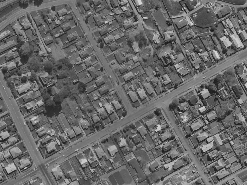 107 Saint Martins Road from the air, 1970-1974