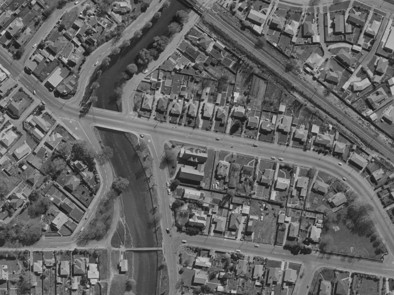 158 Opawa Road from the air, 1970-1974