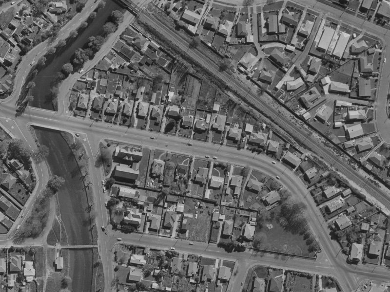 162 Opawa Road from the air, 1970-1974