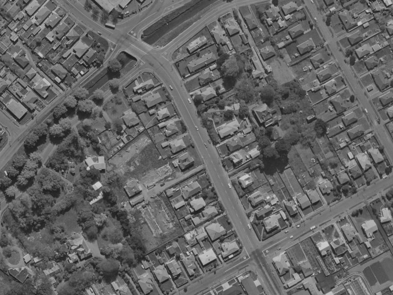 181 Wilsons Rd S from the air, 1970-1974