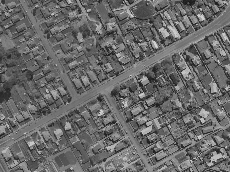 100 St Martins Road from the air, 1970-1974